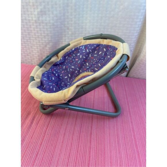 Our generation? my life doll sized chair purple with sprinkles - Picture 2 of 5